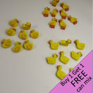 Easter Egg Filler: Small Duck Erasers (24 items)(they stand up)